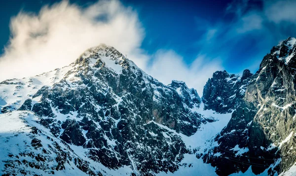 Lomnicky Stit Colina Las Montañas Tatra Paisaje Invierno —  Fotos de Stock