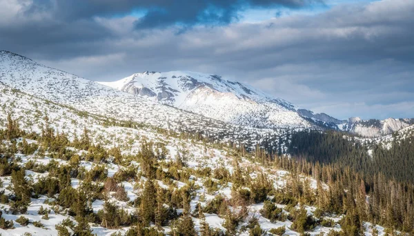 Lomnicky Stit Hill Tatrách Zimní Krajina — Stock fotografie