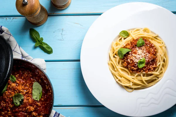 Italian pasta spaghetti bolognese — Stock Photo, Image