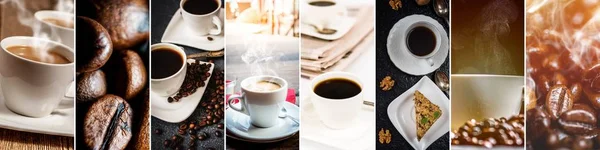 Collage van koffie — Stockfoto