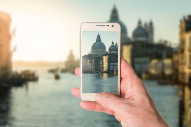 Adam alarak fotoğraf Kilisesi Saint Mary sağlık Venedik