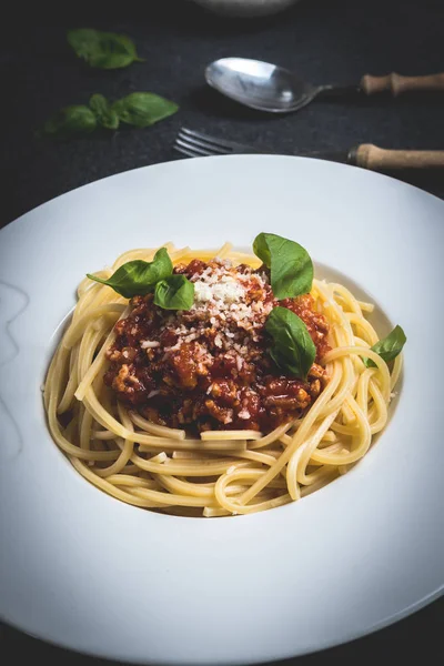 Pasta italiana espaguetis boloñesa — Foto de Stock
