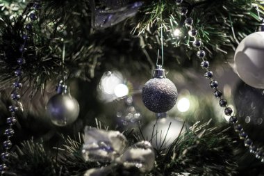 Noel ampuller Noel ağacı üzerinde