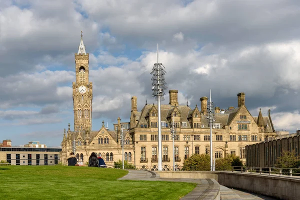 Bradford West Yorkshire England Anmärkningsvärd För Dess Berömda Bell Clock — Stockfoto