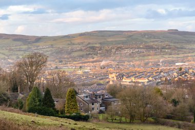 Hava viewcof Nelson kasaba Lancashire, İngiltere