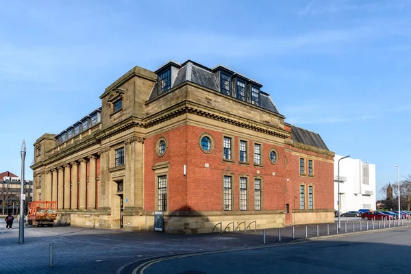 Biblioteca Pubblica Middleboroughs Nella Piazza Della Città Nel Centro Middlesbrough — Foto Stock