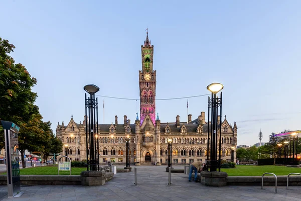 Vista Sulla Facciata Del Municipio Centenary Square Bradford Regno Unito — Foto Stock