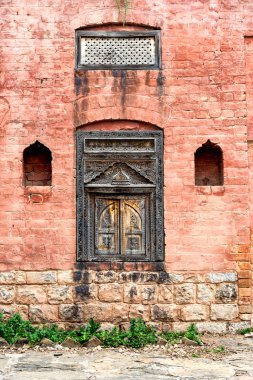 Sanat eseri, Pakistan ile geleneksel windows görünümünü cephe.