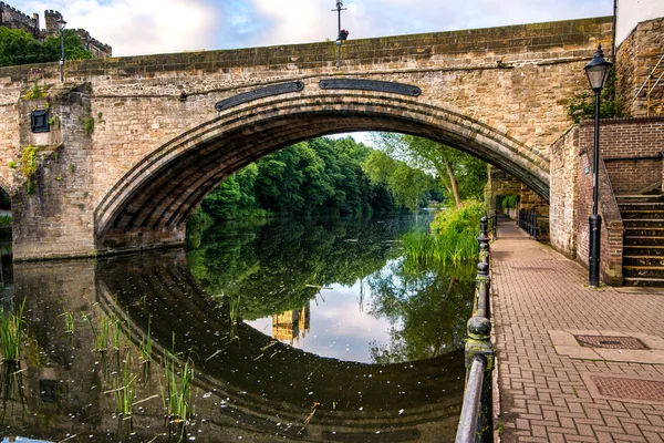 Jedna Mnoha Mosty Přes Řeky Dunajec Durham Velká Británie — Stock fotografie