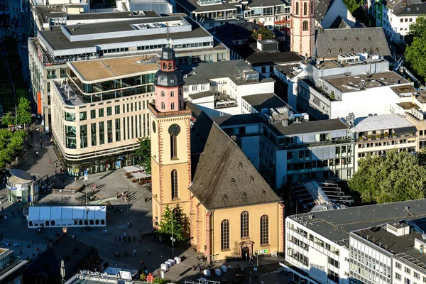 Церква Святої Катерини Найбільшим Протестантська Церква Франкфурт Майні Німеччина — стокове фото