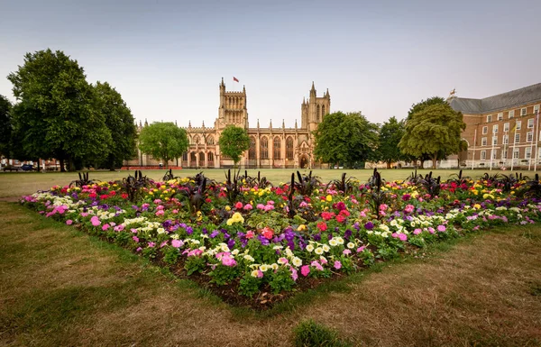 Bristol Cathedral Garden Vinto Una Serie Premi Tutta Bristol Concorsi — Foto Stock