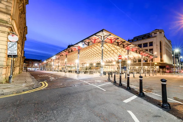 Die Überdachte Markthalle Der Stadt Preston Lancashire — Stockfoto