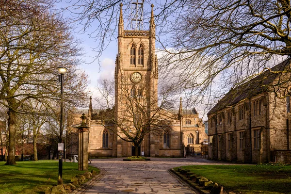 Blackburn Cathedral Officiellt Känd Som Domkyrkan Kyrkan Blackburn Saint Mary — Stockfoto