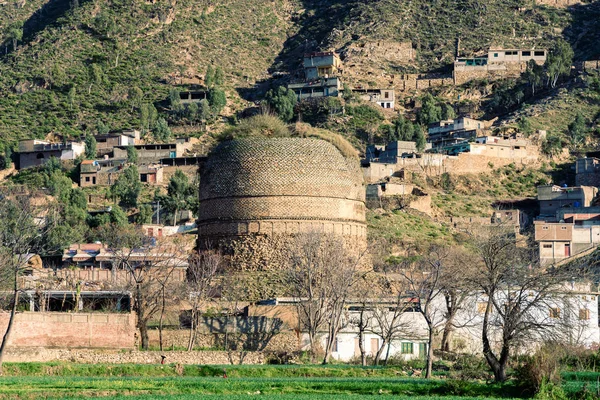 Dos Maiores Stupa Subcontinente Indiano Está Localizado Aldeia Shingardar Swat — Fotografia de Stock