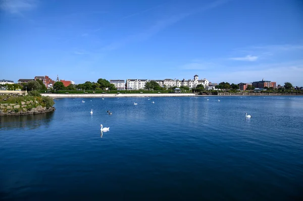 Tiszta Nyári Nap Tengerparti Város Southport Anglia — Stock Fotó