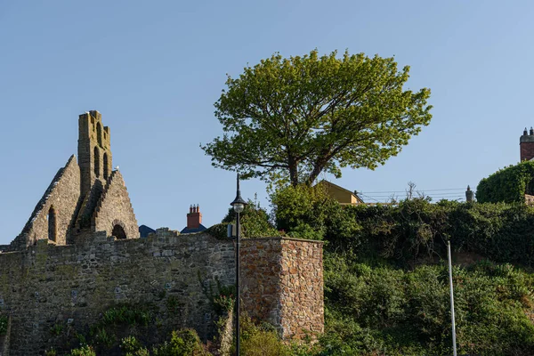 Ruiny Opactwa Znajdują Się Wzgórzu Howth Dublin Irlandia — Zdjęcie stockowe