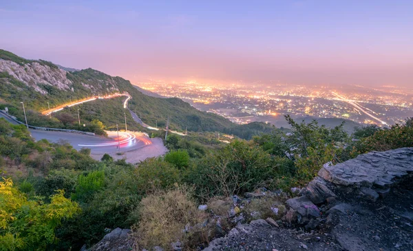 Carretera Sinuosa Colinas Margalla Islamabad Pakistán — Foto de Stock