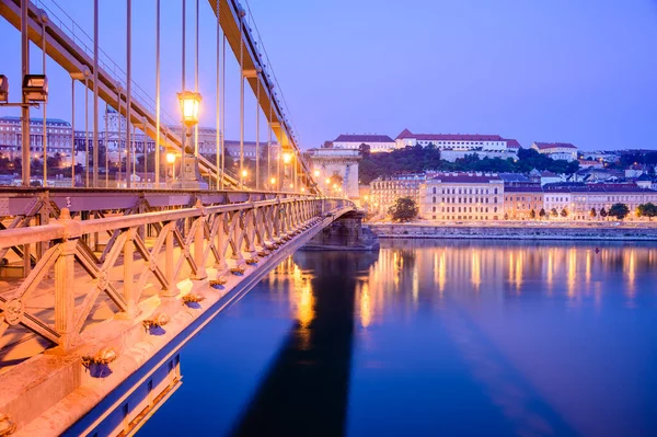 Щеньи Мост Будапеште — стоковое фото