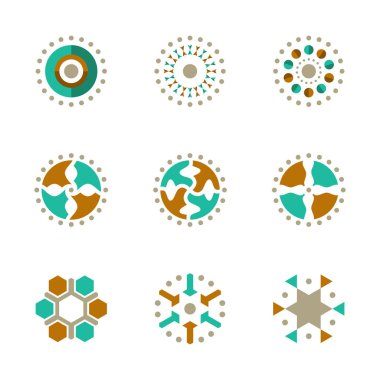 Güçlü iş sembolü küresel ağı şirketi yenilik vektör simgesi. Eps10