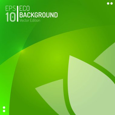 Eco soyut duvar kağıdı şablonu. Vektör yeşil çiçek yaprak bitki arka plan. Eps10