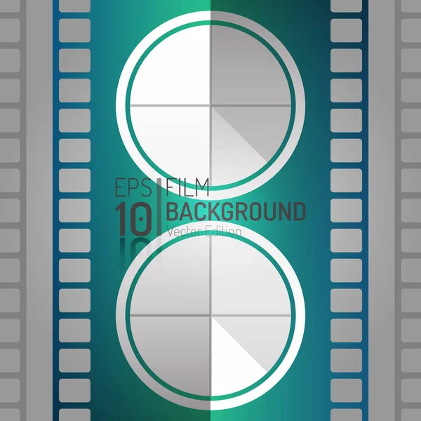 Editable Cinema Background Design Vector Elements Minimal Isolated Film Illustration — Stock Vector