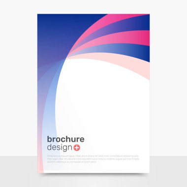 Soyut vektör broşür tasarımı. Yaratıcı vektör broşür Mockup. Kampanya broşür şablonları. Eps10