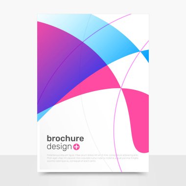 Soyut vektör broşür tasarımı. Zarif vektör broşür Mockup. İş broşür şablonları. Eps10