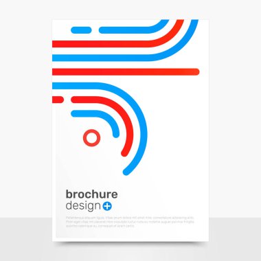 Soyut vektör broşür şablonları. Yaratıcı vektör broşür Mockup. İş broşür tasarımı. Eps10