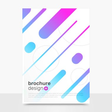 Soyut vektör broşür şablonları. Yaratıcı vektör broşür Mockup. Şirket broşür tasarımı. Eps10