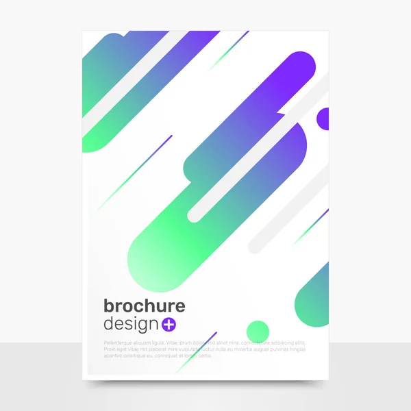 Abstract Vector Brochure Templates Creative Vector Brochure Mockup Company Brochure — Stock Vector