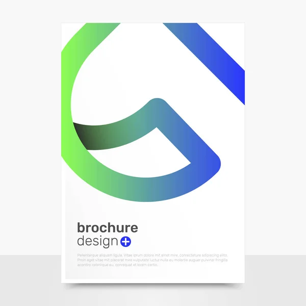 Elegant Vector Brochure Design Abstract Flyer Mockup Business Brochure Templates — Stock Vector