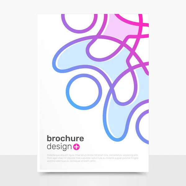 Абстрактный Дизайн Брошюры Творческий Векторный Макет Бизнес Брошюра S10 Лицензионные Стоковые Иллюстрации