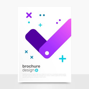 Güzel vektör broşür tasarımı. Vektör el ilanı Mockup onayladı. İş broşür şablonları. Eps10