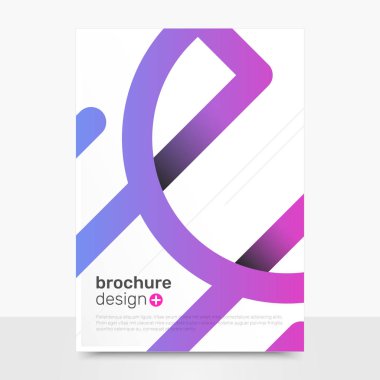 Soyut vektör broşür tasarımı. Yaratıcı vektör kapak Mockup. Şirket broşür şablonları. Eps10