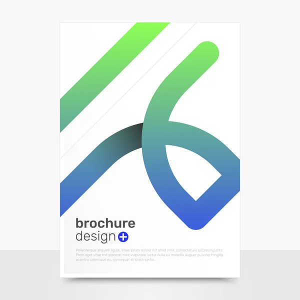 Abstract Vector Brochure Design Professional Vector Cover Mockup Company Brochure — Stock Vector
