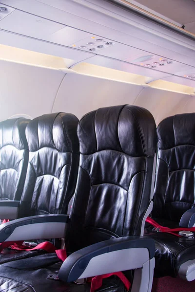 Empty Airplane Seats Board — Stock Photo, Image
