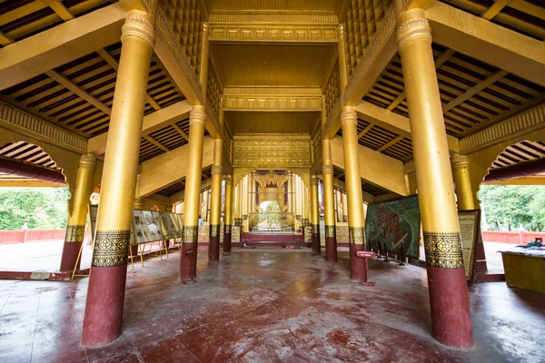 Das Komplexe Gebäude Des Mandalay Palastes Myanmar — Stockfoto