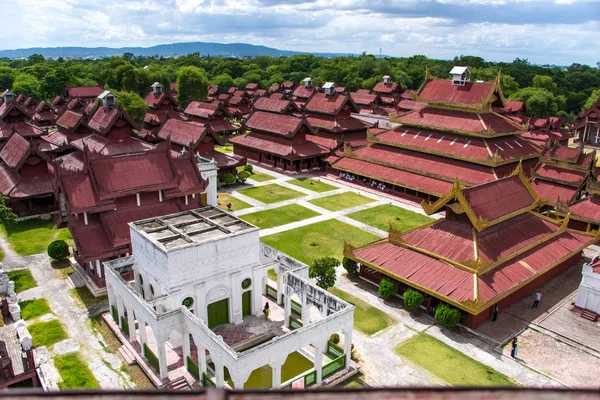 Mandalay Palace, Myanmar karmaşık yapı.