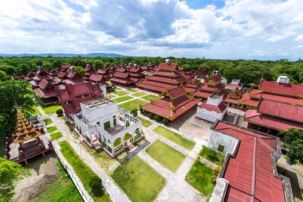 Mandalay Palace, Myanmar karmaşık yapı.