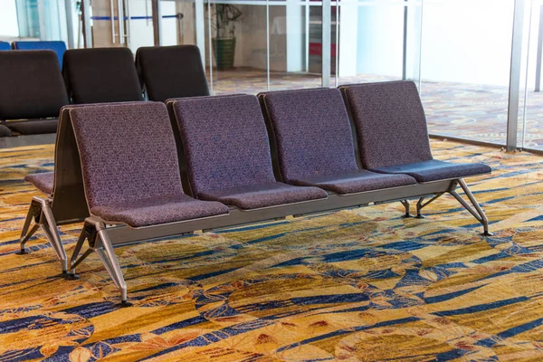Row Chair Lobby Airport — Stock Photo, Image