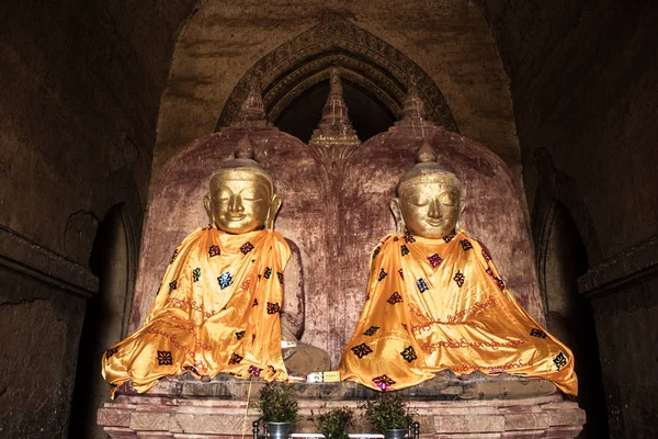 Heilige Zwillingsbuddha Bilder Tempel — Stockfoto