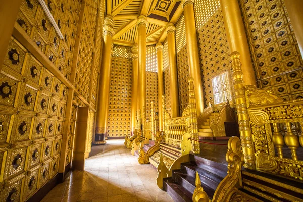 Kambawzathardi Golden Palace Pałac Bayinnaung Bago Myanmar — Zdjęcie stockowe