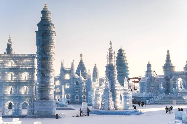 Harbin Kina Jan 2019 Harbin International Och Snow Sculpture Festival — Stockfoto