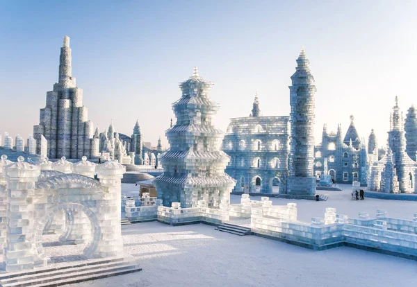 Harbin Kina Jan 2019 Harbin International Och Snow Sculpture Festival — Stockfoto