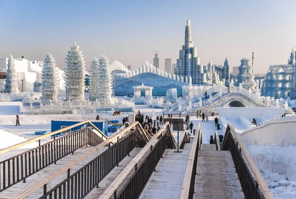 Harbin Chine Jan 2019 Harbin International Ice Snow Sculpture Festival — Photo