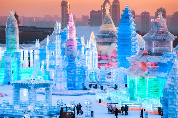 Harbin China Jan 2019 Harbin International Ice Snow Sculpture Festival — Stock Photo, Image