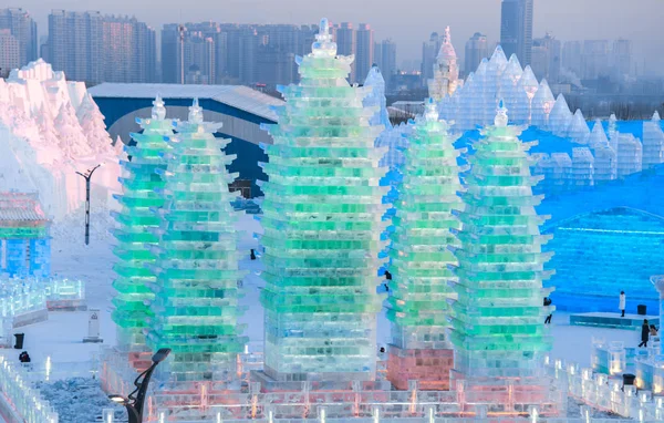 Harbin Kina Jan 2019 Harbin International Och Snow Sculpture Festival — Stockfoto