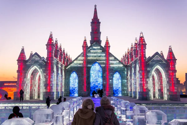 Harbin China Januar 2019 Harbin International Ice Snow Sculpture Festival — Stockfoto