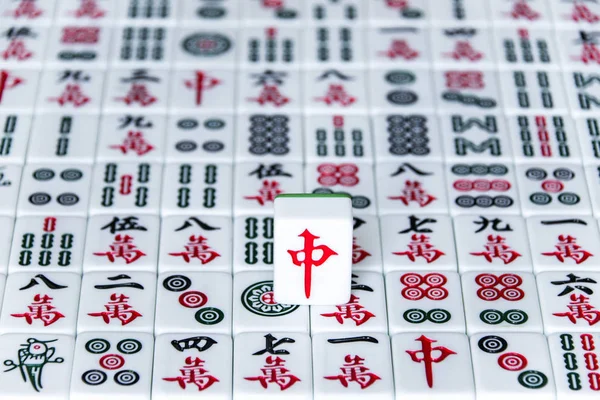 Mahjong Antiguo Tablero Asiático Juego — Foto de Stock