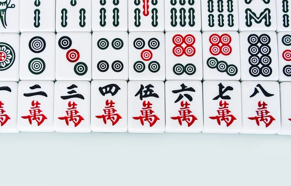 Mahjong Antiguo Tablero Asiático Juego — Foto de Stock